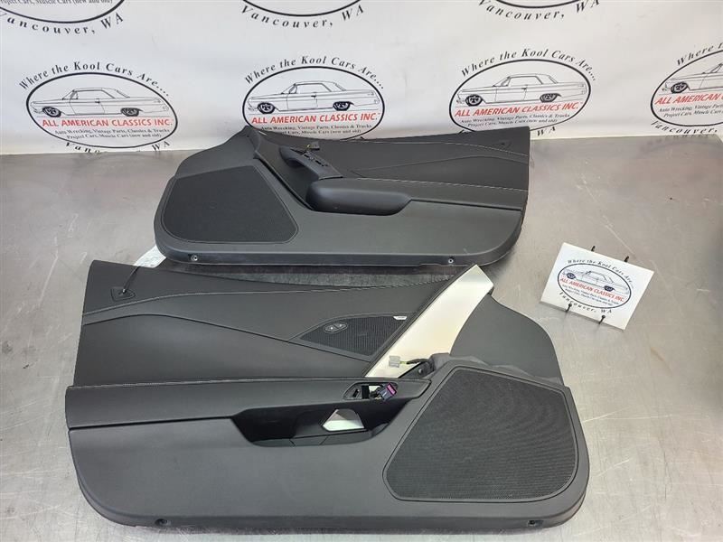 2016 C7 Corvette Front Door Panel Pair, LH/RH, Black, DMG - OEM