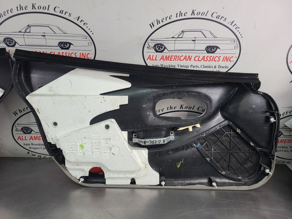 1997-04 C5 Corvette Front Door Trim Panel Pair, Right, Left, Black / Gray, RH,LH21