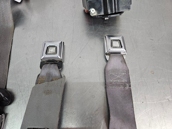 1987-93 Mustang Fox Body Coupe Hatchback Full Seat Belt / Buckle Set, Gray - OEM5