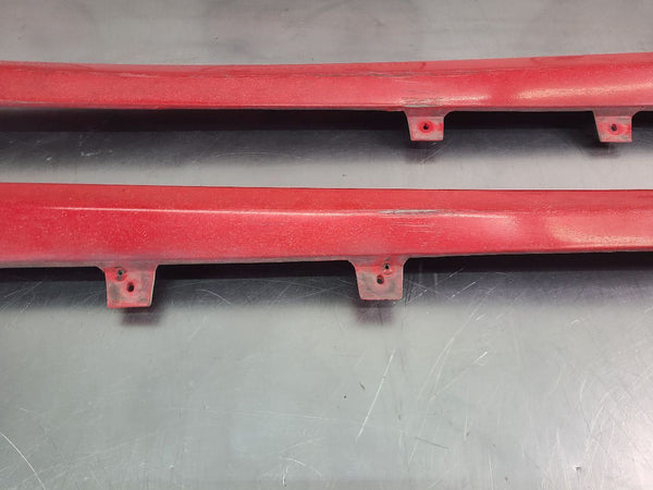 2002 Firebird Trans Am WS6 Left and Right Lower Rocker Panel Moulding Pair, Red19