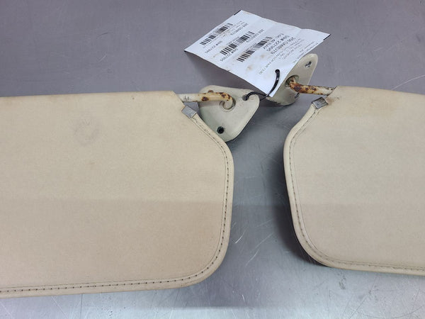 1973-80 Chevy Truck, Suburban Front Buckskin Vinyl Sunvisor Pair, LH / RH - OEM3