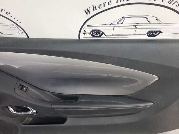 2010-15 Camaro SS Silver Door Trim Panel Pair w/ Ambient Lighting - OEM2