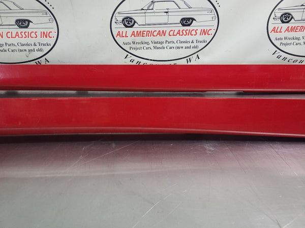 2002 Firebird Trans Am WS6 Left and Right Lower Rocker Panel Moulding Pair, Red8