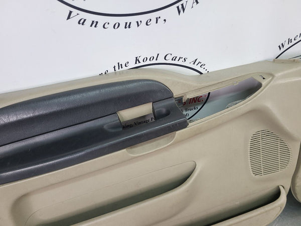 2006 Ford F-250 F-350 Front and Rear Power Door Trim Panel, Set of 6, Tan - OEM5