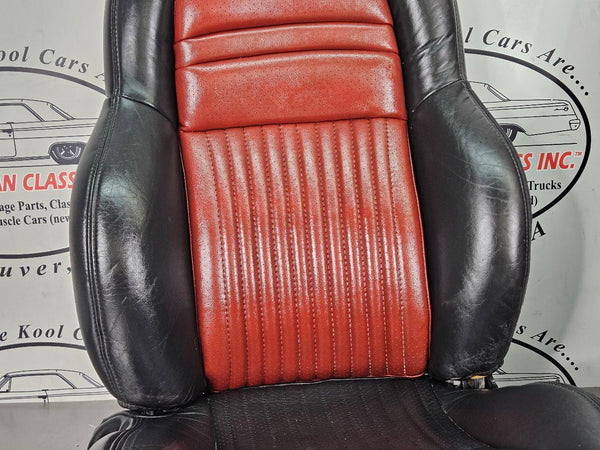 1997-04 C5 Corvette Sport Seat Pair, Black and Red, Right / Left - OEM3