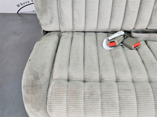 1992-99 Chevy Suburban 3rd Row Bench Seat Assembly, Cloth, Gray - OEM9