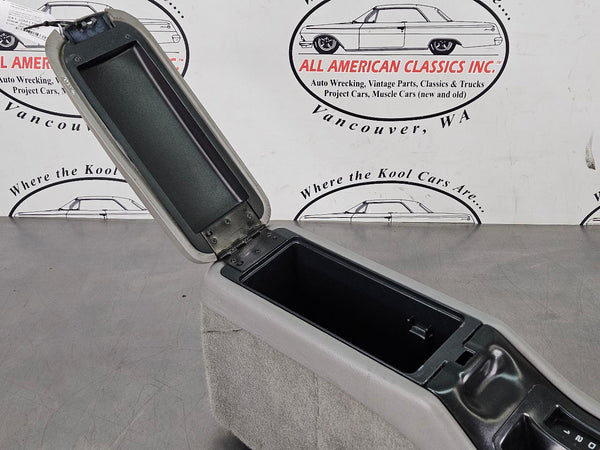 1996 Impala SS Floor Shift Center Console Assembly w/ Insert, Gray - OEM18