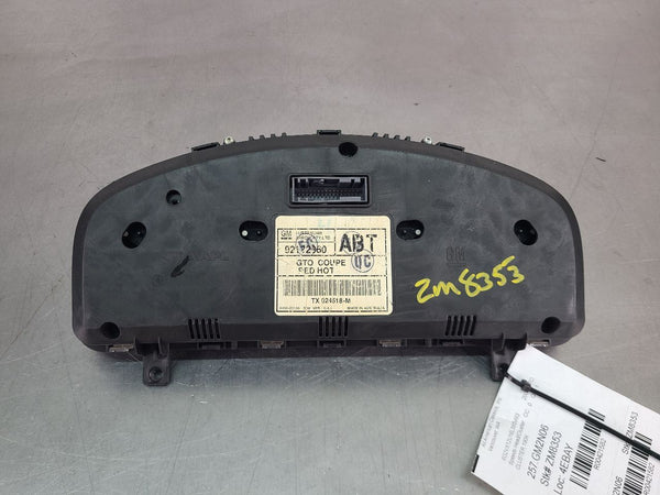 2004-06 GTO Instrument Cluster Assembly w/ Red Gauges, 190k Miles! - OEM8
