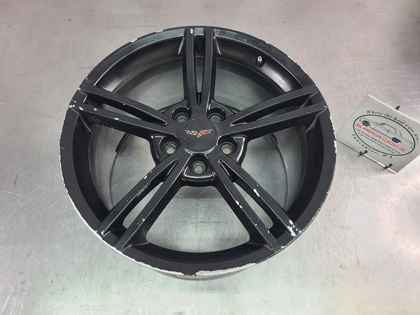 2008-10 C6 Corvette 5 Double Spoke Factory Wheel QG6, Rear, 19x10, OEM1