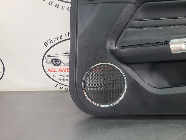2018 Mustang Right Passenger Side Door Trim Panel, Premium Package, Black, RH14