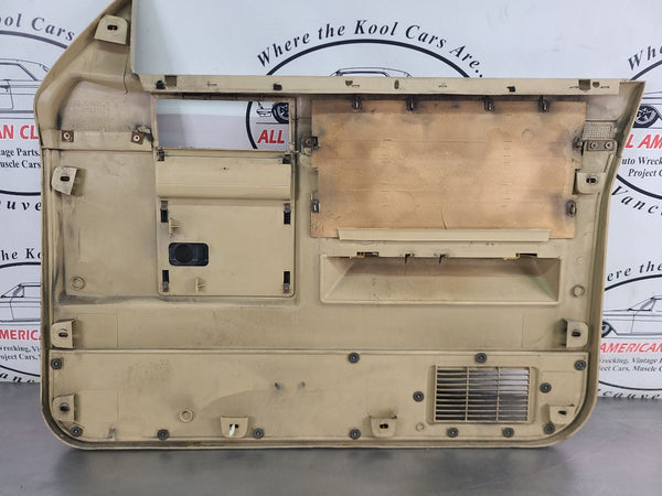 1983 Chevy Truck / Blazer Front Left Door Trim Panel, Tan, Manual Windows, LH19