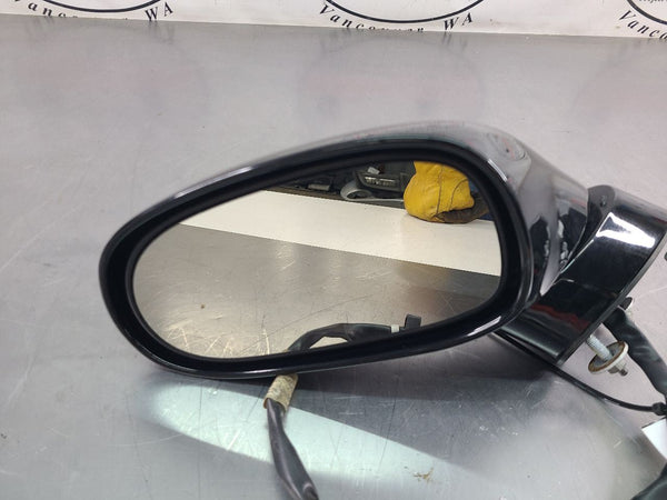 2005-09 C6 Corvette Driver Left Side View Mirror Assembly, Black - OEM2