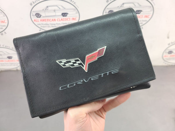 2005 C6 Corvette Factory Owners Manual w/ Leather Carrying Case - OEM1