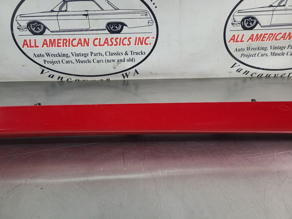 2002 Firebird Trans Am WS6 Left and Right Lower Rocker Panel Moulding Pair, Red4