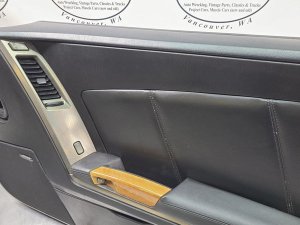 2004-09 Cadillac XLR Right Passenger Side Door Trim Panel, Black / Woodgrain9
