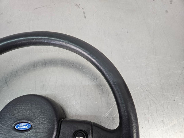 1987-89 Mustang Fox Body 2 Spoke Steering Wheel, Black, Nice - OEM8