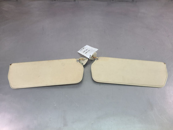 1973-80 Chevy Truck, Suburban Front Buckskin Vinyl Sunvisor Pair, LH / RH - OEM0