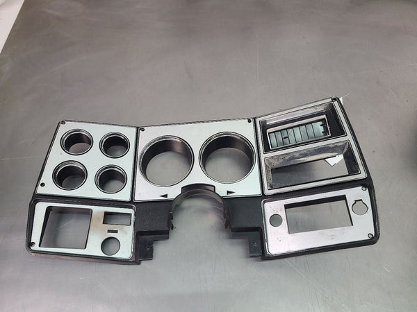 1973-80/91 Chevy Suburban Front Dash Instrument Cluster Bezel Trim, Silver - OEM0