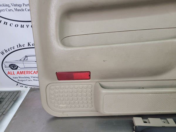 2006 Ford F-250 F-350 Front and Rear Power Door Trim Panel, Set of 6, Tan - OEM2