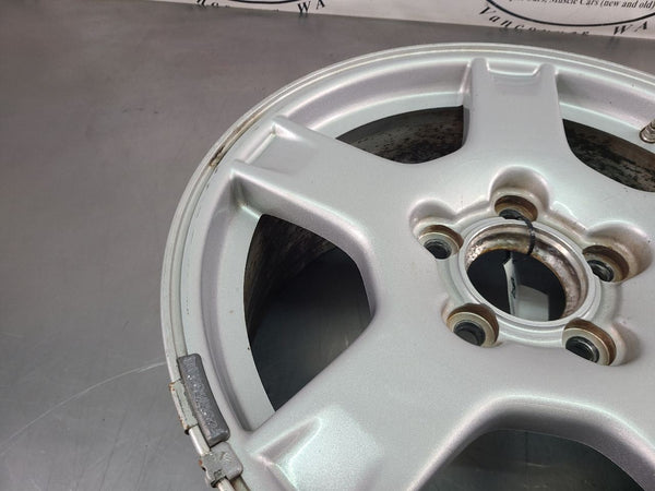 1997-04 C5 Corvette Aluminum 5 Spoke Wheel, Silver QF3, Front 17x8.5, OEM 4