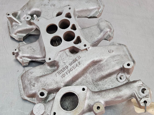 1956 Oldsmobile 88 324, 4 Barrel Intake Manifold, Bead Blasted, Cast #567184 OEM4