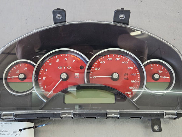 2004-06 GTO Instrument Cluster Speedometer Assembly, 108k Miles - OEM2