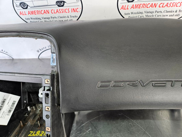2005-08 C6 Corvette Dash Panel Assembly, Bare, W/O UV6, Black - OEM2