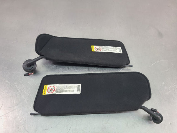 2000-04 C5 Corvette Front Sun Visor Pair, Black, Left / Right, 29k Miles - OEM7