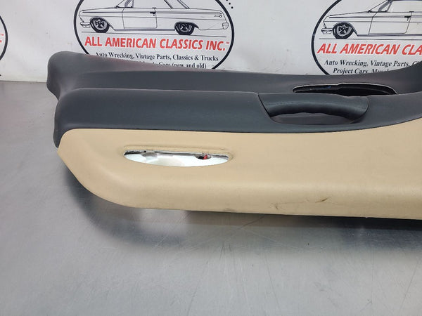 1997-04 C5 Corvette Door Trim Panel Assemby, Left Driver Side, Black / Oak Tan18