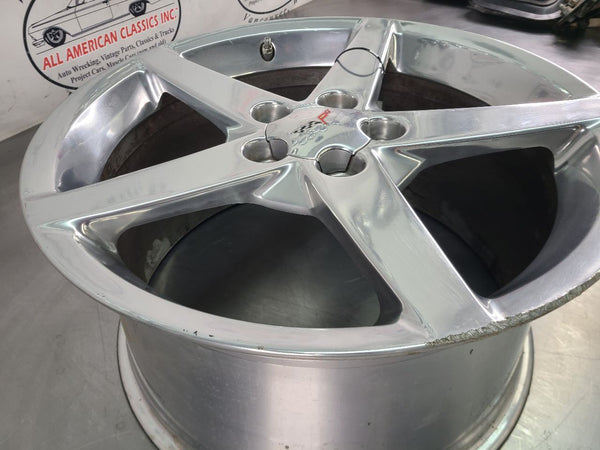 2005-07 C6 Corvette Aluminum 5 Spoke Wheel, Polished QG7, Rear 19x10 - OEM15