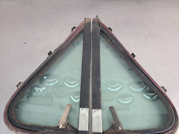 1973-79 Ford Bronco Front Door Vent Glass Pair, Left / Right - OEM13