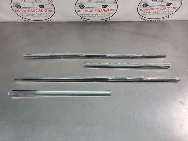 1964 Nova 2 Door Hardtop 4-Piece Belt Moulding Set, Left / Right - OEM GM0