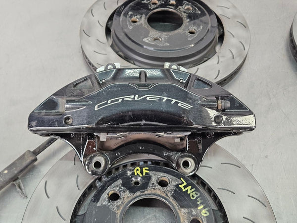 2014-19 C7 Corvette Z51 Complete Brake Caliper Set w/ Rotors, Front and Rear 1