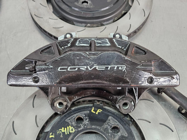 2014-19 C7 Corvette Z51 Complete Brake Caliper Set w/ Rotors, Front and Rear 3