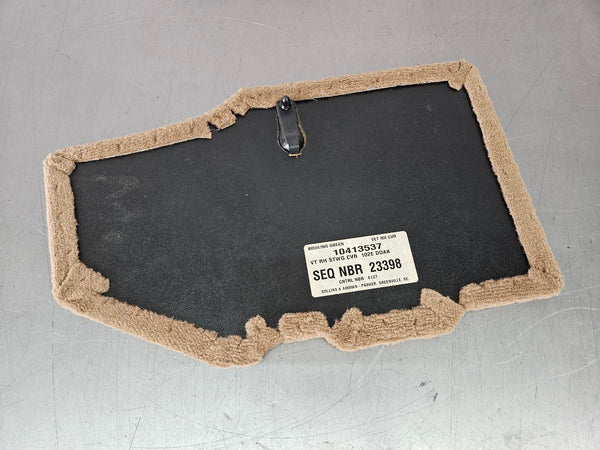 1997-04 C5 Corvette Rear Trunk Hatch Carpeted Compartment Lid Trim, #10413537 RH2