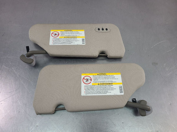 2004-05 Cadillac XLR Front Sun Visor Pair, Left / Right, Shale - OEM7