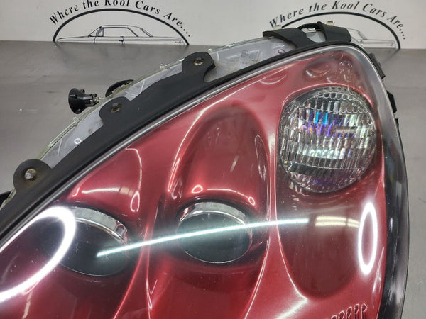 2005-07 C6 Corvette Headlight Head Lamp Assembly, Left Driver, Magnetic Red 86U4
