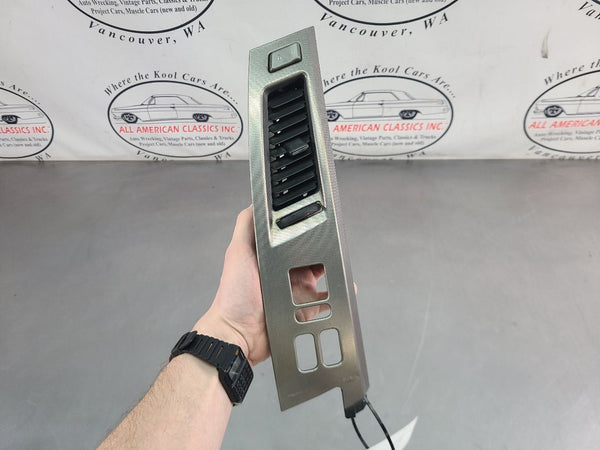 2004-09 Cadillac XLR Door Switch Aluminum Bezel Trim w/ Vent, Left Driver Side 0
