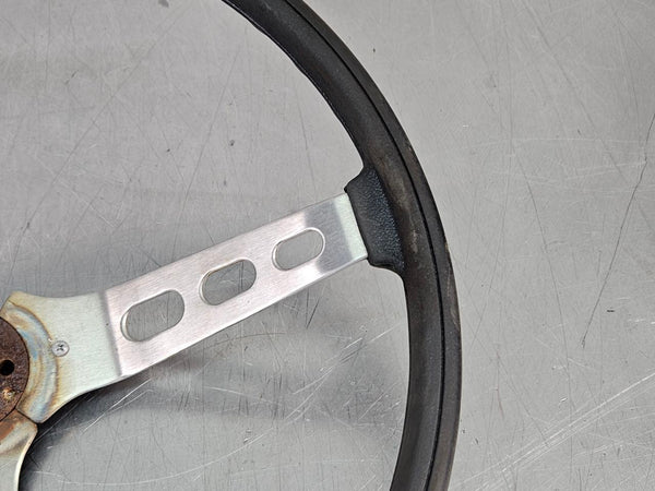1977 Gremlin AMX AMC 3-Spoke Steering Wheel, Bare, Black - OEM1