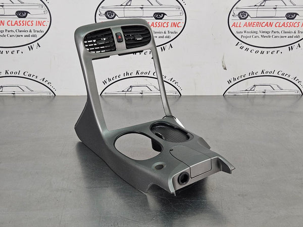 2005-13 C6 Corvette Center Console Dash Radio Trim Surround Bezel, Silver - OEM0