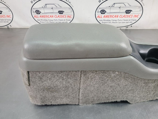 1994-95 Impala SS Front Center Floor Console Assembly, Gray, Column Shift! - OEM17