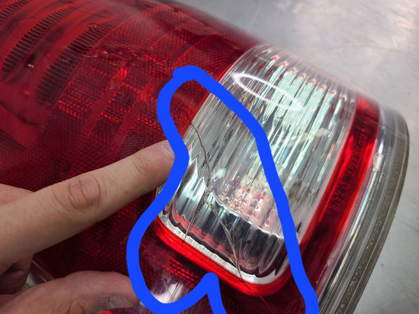 2013-22 Dodge Ram 1500 Pickup Truck Taillight, Left LH Driver Side, Chrome, LED13