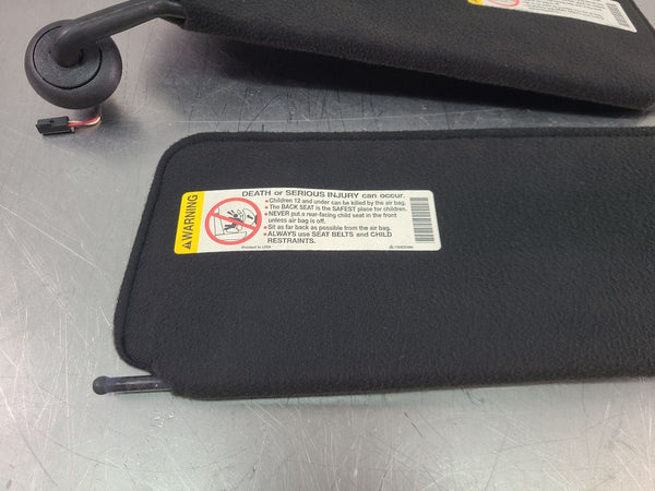 2000-04 C5 Corvette Front Sun Visor Pair, Black, Left / Right, 29k Miles - OEM11