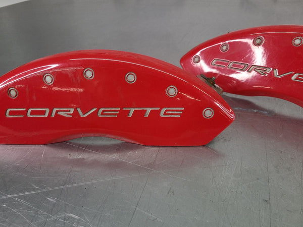 2005-13 C6 Corvette MGP Brake Caliper Cover Pair, Front, Red, LH/RH 2