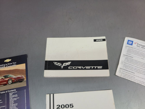 2005 C6 Corvette Factory Owners Manual w/ Leather Carrying Case - OEM4