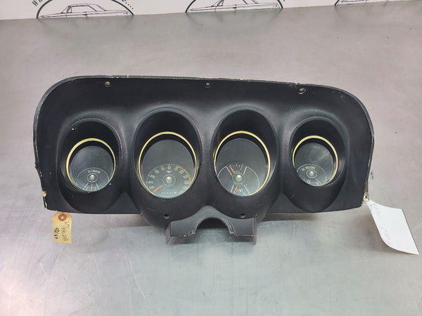 1969-70 Ford Mustang Instrument Cluster Gauge Assembly w/ Bezel Trim, Black0