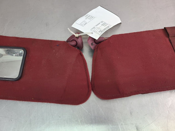 1988-94 GMC Chevy Truck Front Sun Visor Pair, Left and Right, Red - OEM3