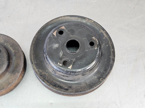 1989 C4 Corvette Crank Pulley and Water Pump Pulley Pair - OEM2