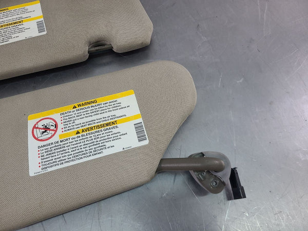 2004-05 Cadillac XLR Front Sun Visor Pair, Left / Right, Shale - OEM12