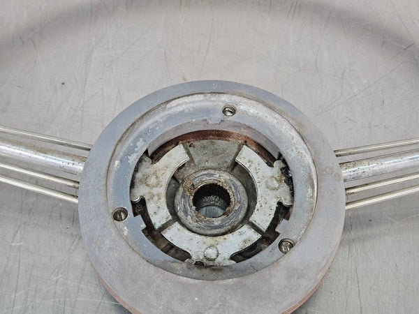 1939-40 Cadillac LaSalle 3 Spoke Banjo Steering Wheel w/ Horn Ring - OEM2